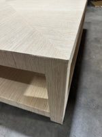 Blake Square Raffia Coffee Table - The Home Decor Outlet