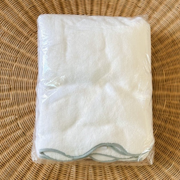 Wave Turkish Cotton Bath Sheet-Coastal Blue - The Home Decor Outlet