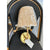 Larkspur Single Sconce (Raffia Wave Shade)-Brass Base