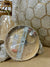 Capiz Honeycomb Large Round Pendant (29” DIAM)-Brass Gold