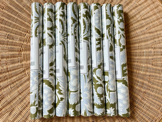 Artichoke Wallpaper-Grove/Sky - The Home Decor Outlet