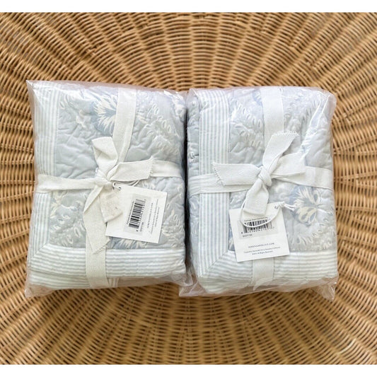 Fairhope Standard Shams (Set of 2)-Sky - The Home Decor Outlet