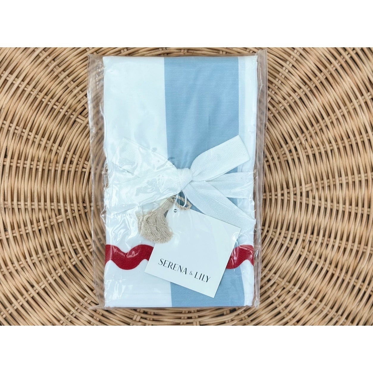 Beach Club Percale Stripe Euro Pillow Sham-Coastal Blue