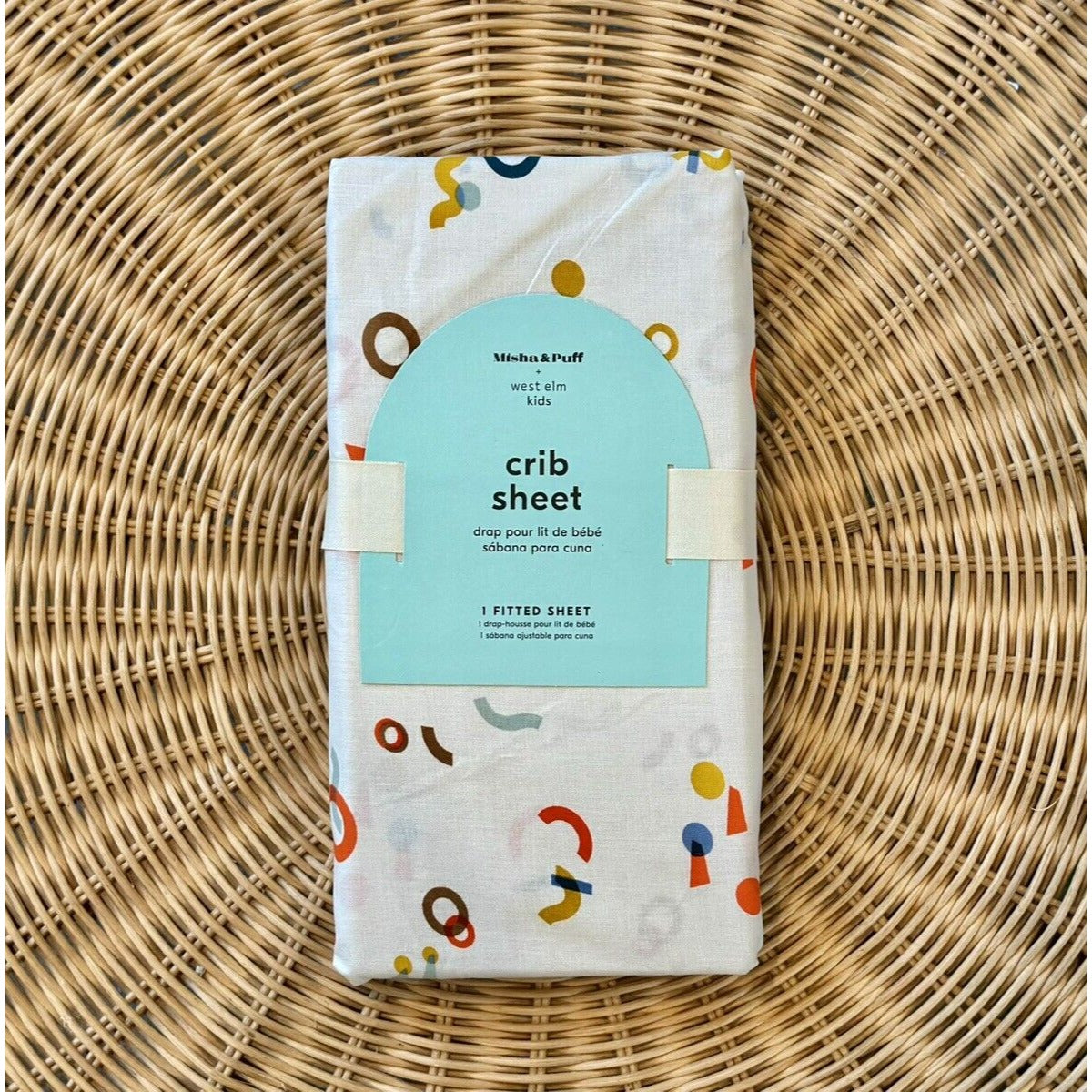 West Elm Kids x Misha & Puff Cubist Geo Crib Fitted Sheet - The Home Decor Outlet