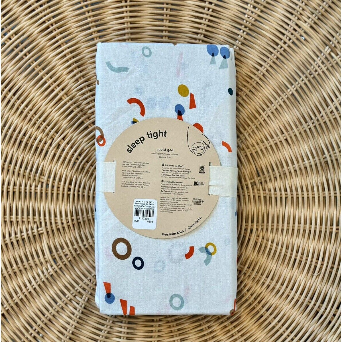 West Elm Kids x Misha & Puff Cubist Geo Crib Fitted Sheet - The Home Decor Outlet