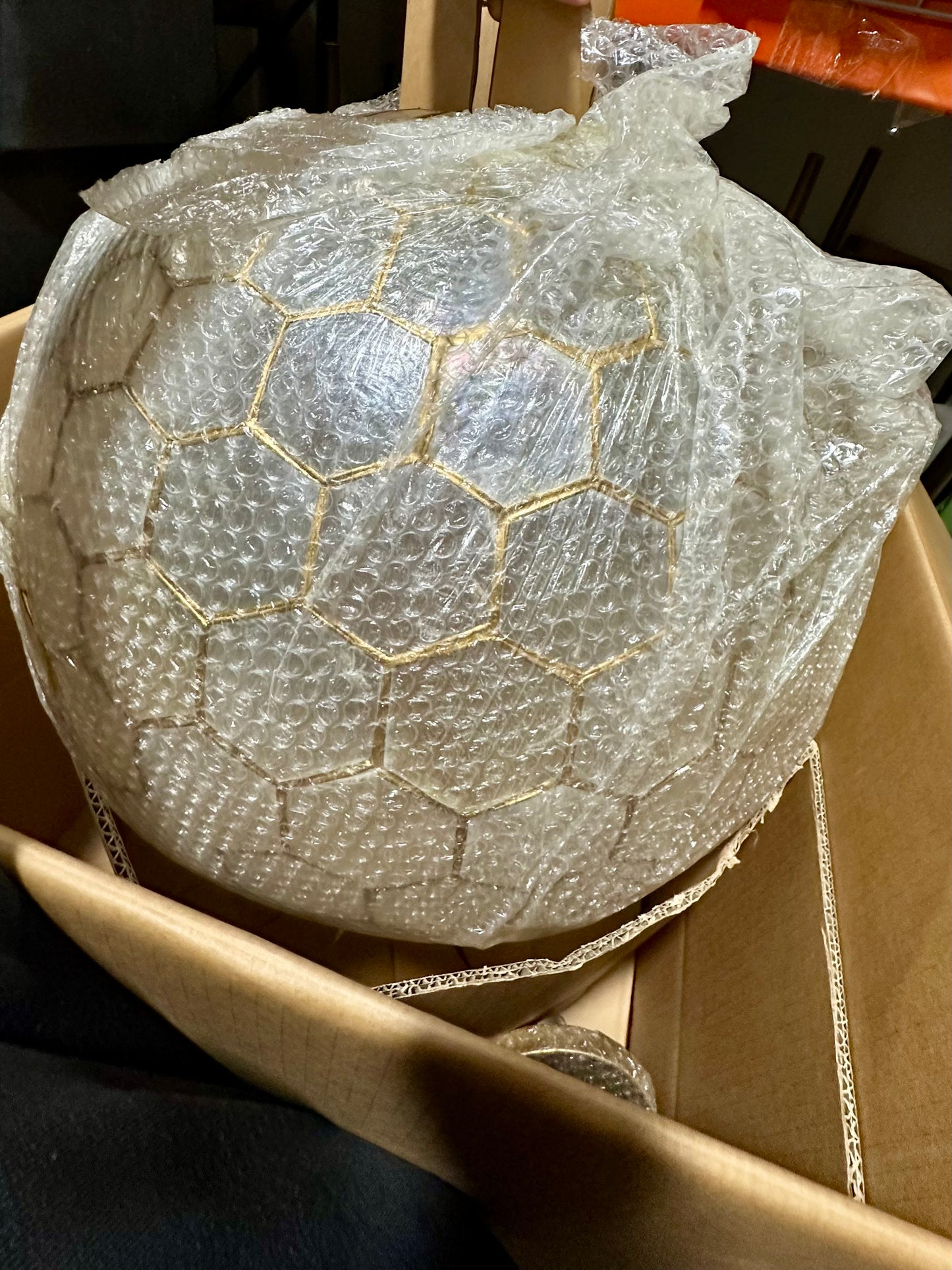Capiz Honeycomb Medium Pendant - The Home Decor Outlet