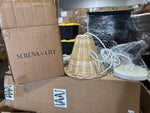 Santa Barbara Rattan Wicker Weave Petite Pendant-Natural Brown