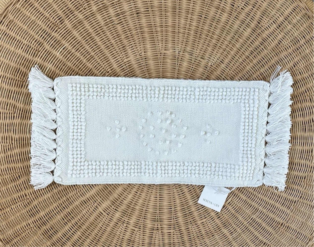 Montecito Outdoor Pillow Cover (12”x21”)-White