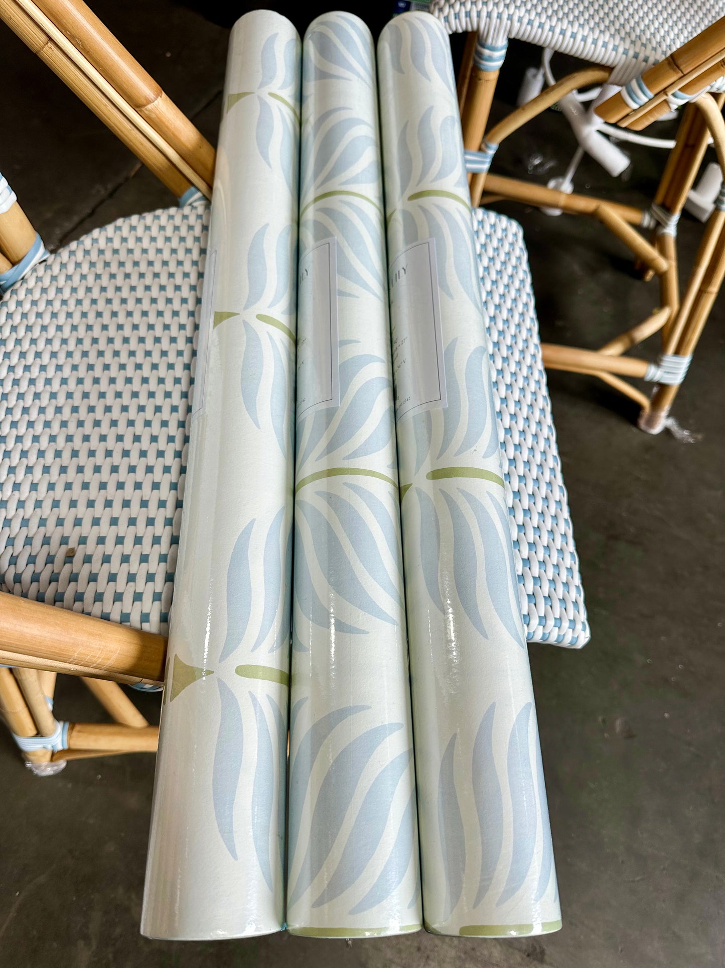 Granada Wallpaper-Pear Green/Blue - The Home Decor Outlet