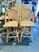 Sunwashed Riviera Swivel Rattan Counter Stool-Natural (CL) - The Home Decor Outlet