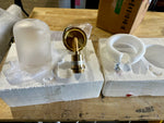 Westbrooke Single Sconce-Brass Base/Frosetd Glass Shade