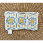 Campania Pillow Cover (12”x21”)-Canary Yellow/Coastal Blue