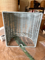 Santa Barbara Rattan Sconce-Blue