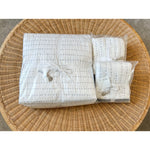 Sandpiper Quilt (K/CK) & 2 King Shams-Navy - The Home Decor Outlet