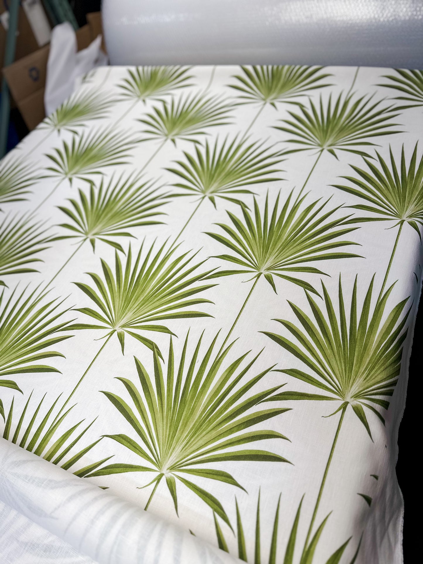 Fabric by the Yard - Performance Island Palm-Grove (7 yards) - The Home Decor Outlet