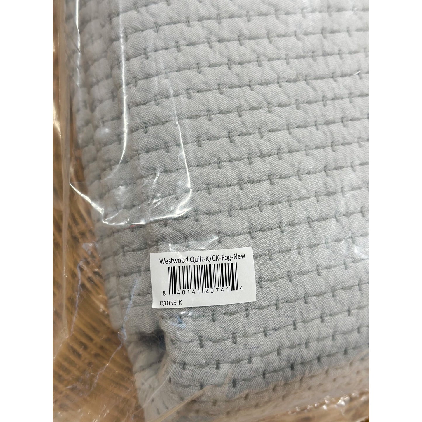 Westwood Quilt (K/CK)-Fog - The Home Decor Outlet