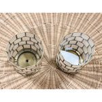 Scalloped Capiz Small Hurricane - Pillar - The Home Decor Outlet