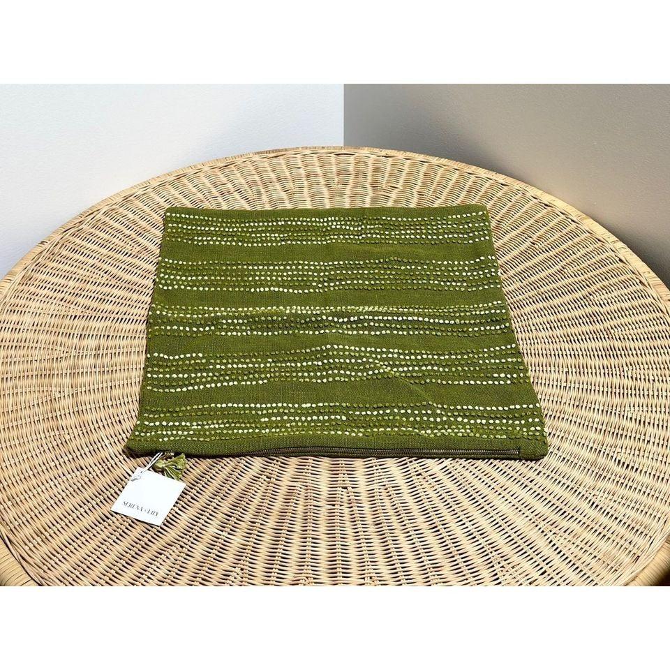 Pryce Pillow Cover (22” SQ)-Grove - The Home Decor Outlet