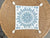 Campania Medallion Outdoor Pillow Cover (20” SQ)-Coastal Blue