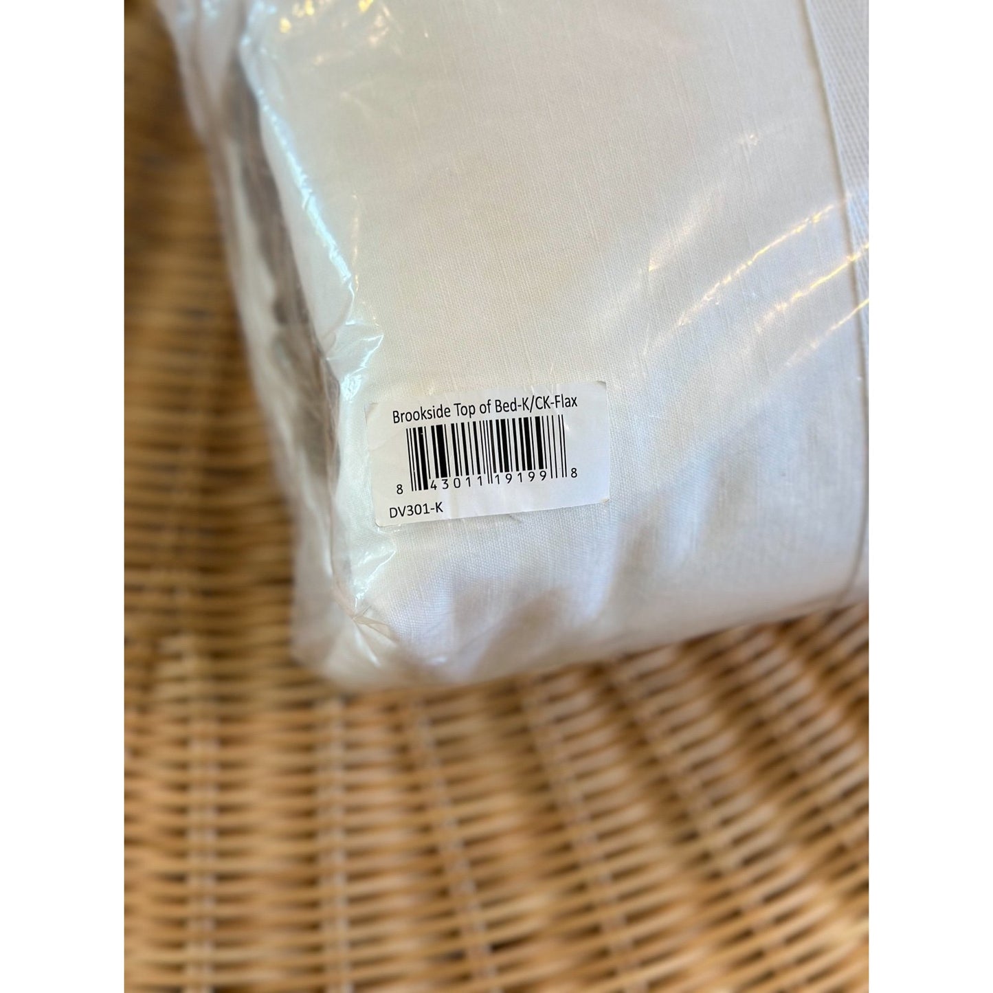 Lily Brookside Duvet Cover (K/CK)-Flax - The Home Decor Outlet