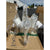 Visual Comfort Go Lightly Medium Chandelier (White Linen Shades)-Gild/Gold