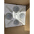 Visual Comfort Go Lightly Medium Chandelier (White Linen Shades)-Gild/Gold