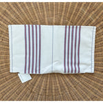 Perennials Lake Stripe Pillow Cover (12”x21”)-White/Red
