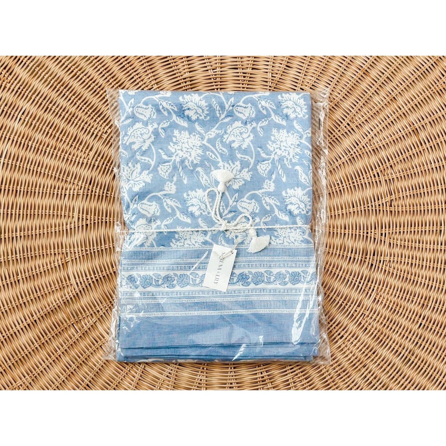 Sintra Tablecloth-Blue - The Home Decor Outlet