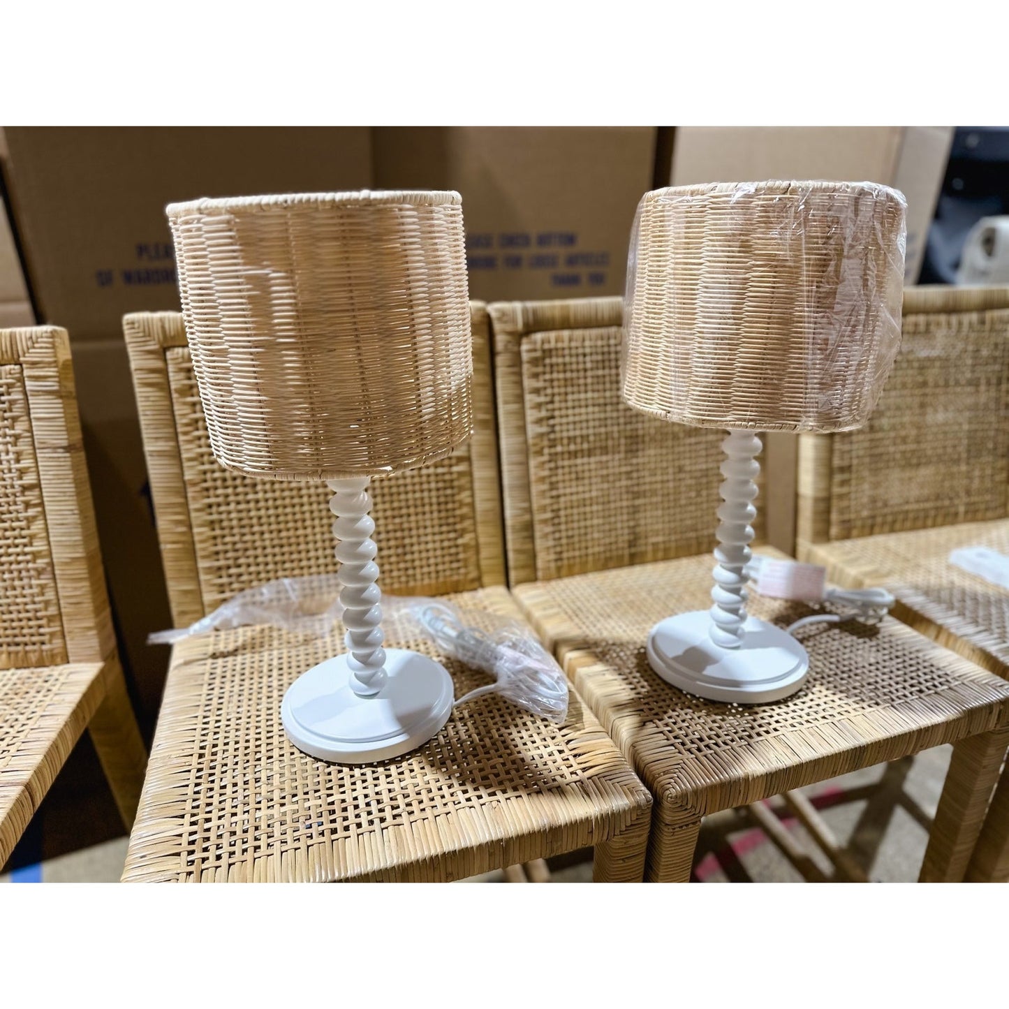 Springview Petite Table Lamp-White - The Home Decor Outlet