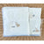 Belvedere Flannel Duvet Cover (F/Q) & 2 Euro Shams-White/Blue