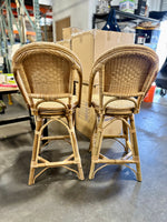 Sunwashed Riviera Swivel Rattan Counter Stool-Natural (CL) - The Home Decor Outlet