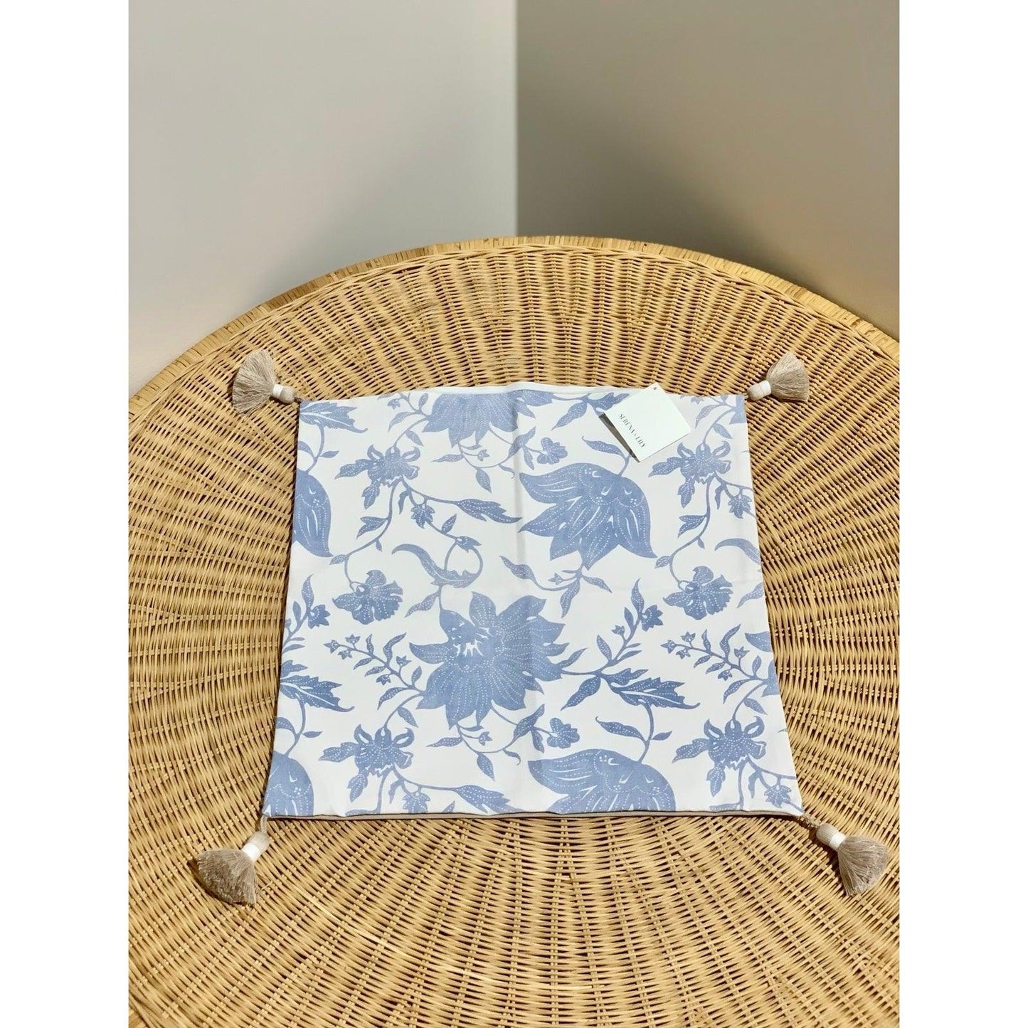 Deauville Pillow Cover (20” SQ)-Coastal Blue - The Home Decor Outlet