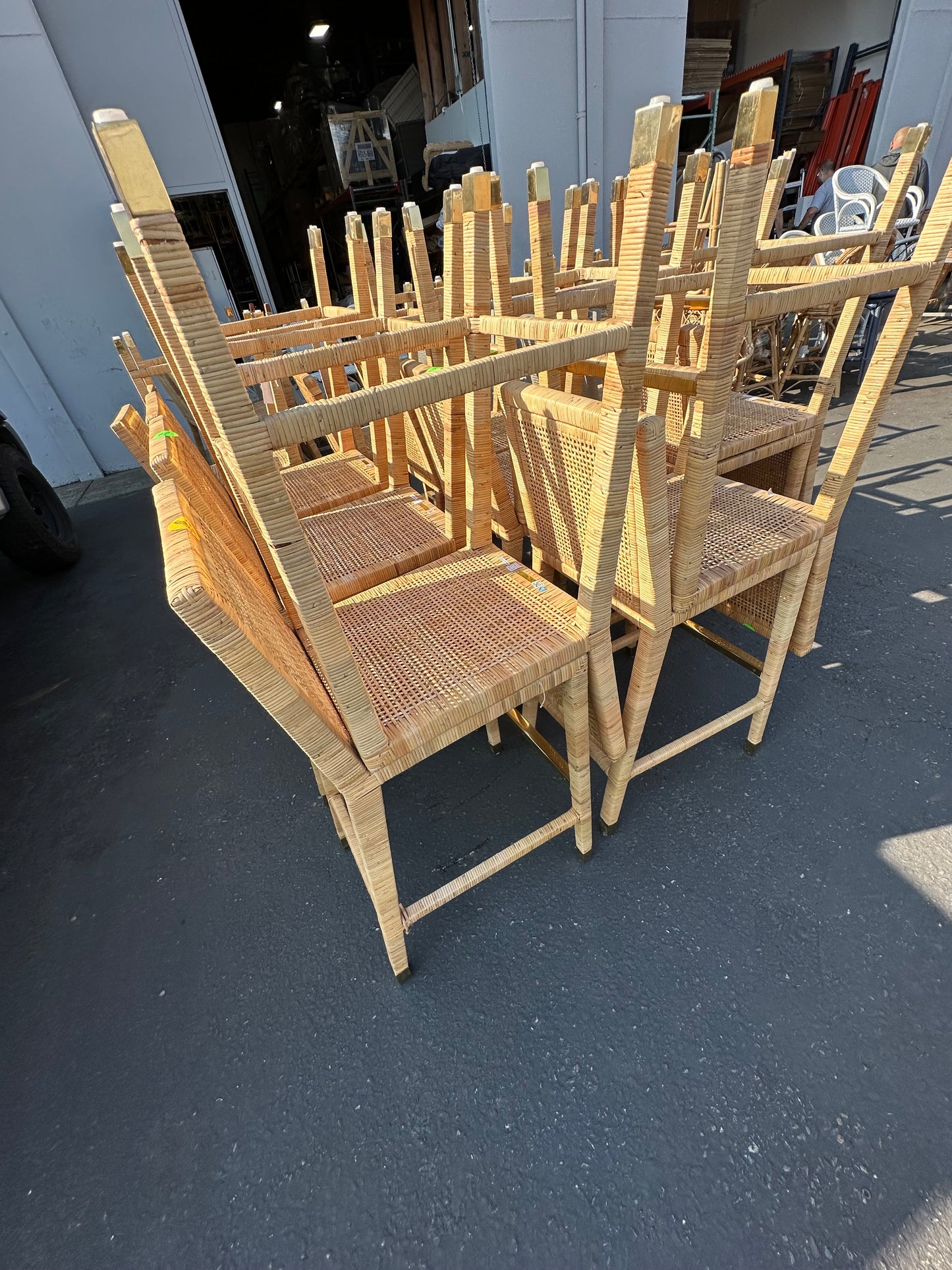 Balboa Rattan Bar Stool-Natural - The Home Decor Outlet