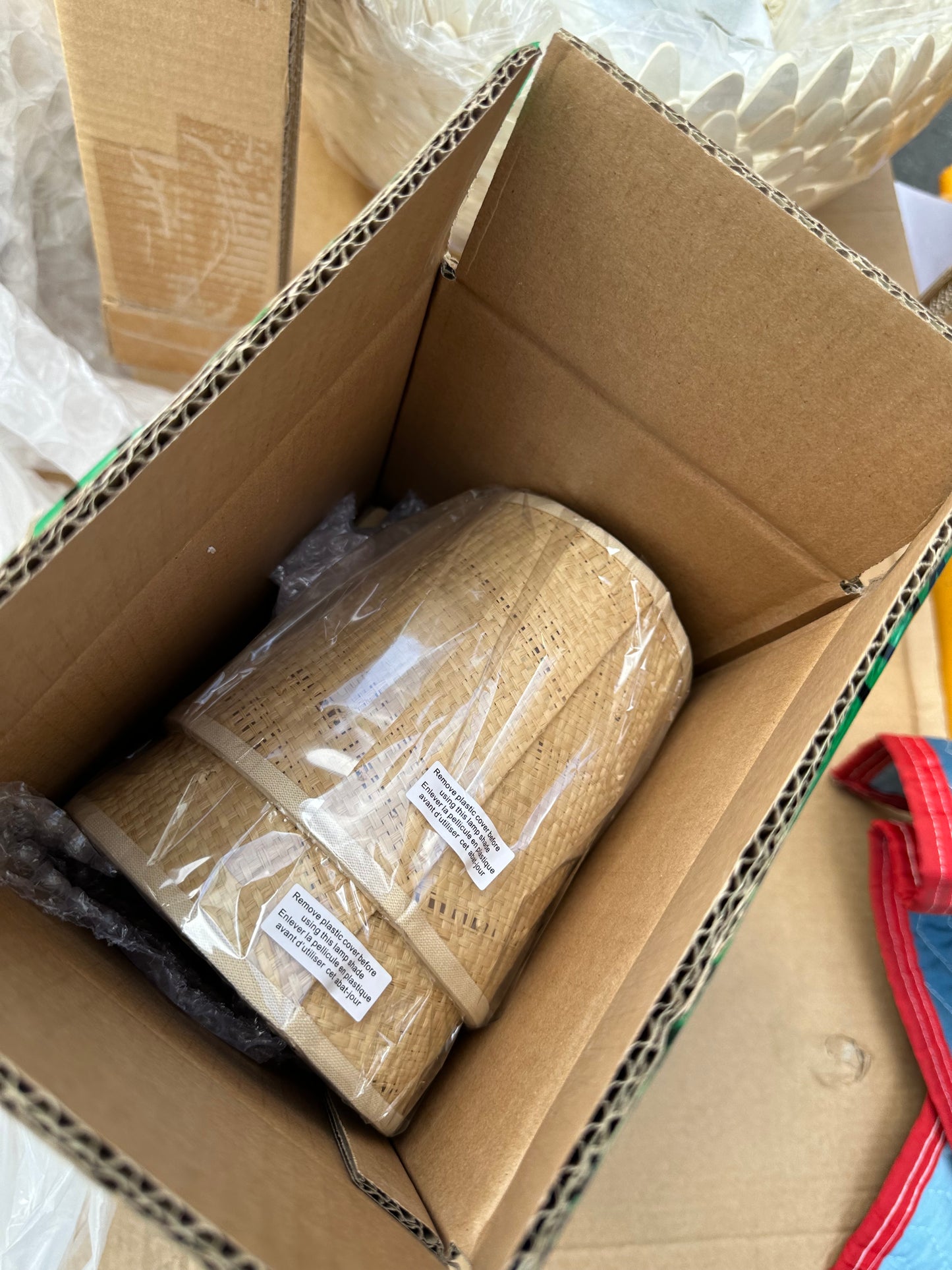 Montagu Small Lantern (Raffia Taper Shades) - The Home Decor Outlet