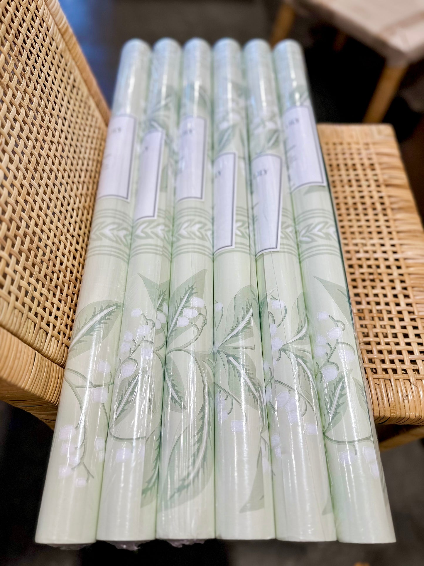 Lily of the Valley Wallpaper-Pistachio - The Home Decor Outlet