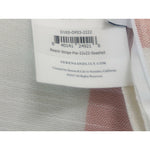 Beach Stripe Outdoor Pillow Cover (22” SQ)-Seashell Pink Red