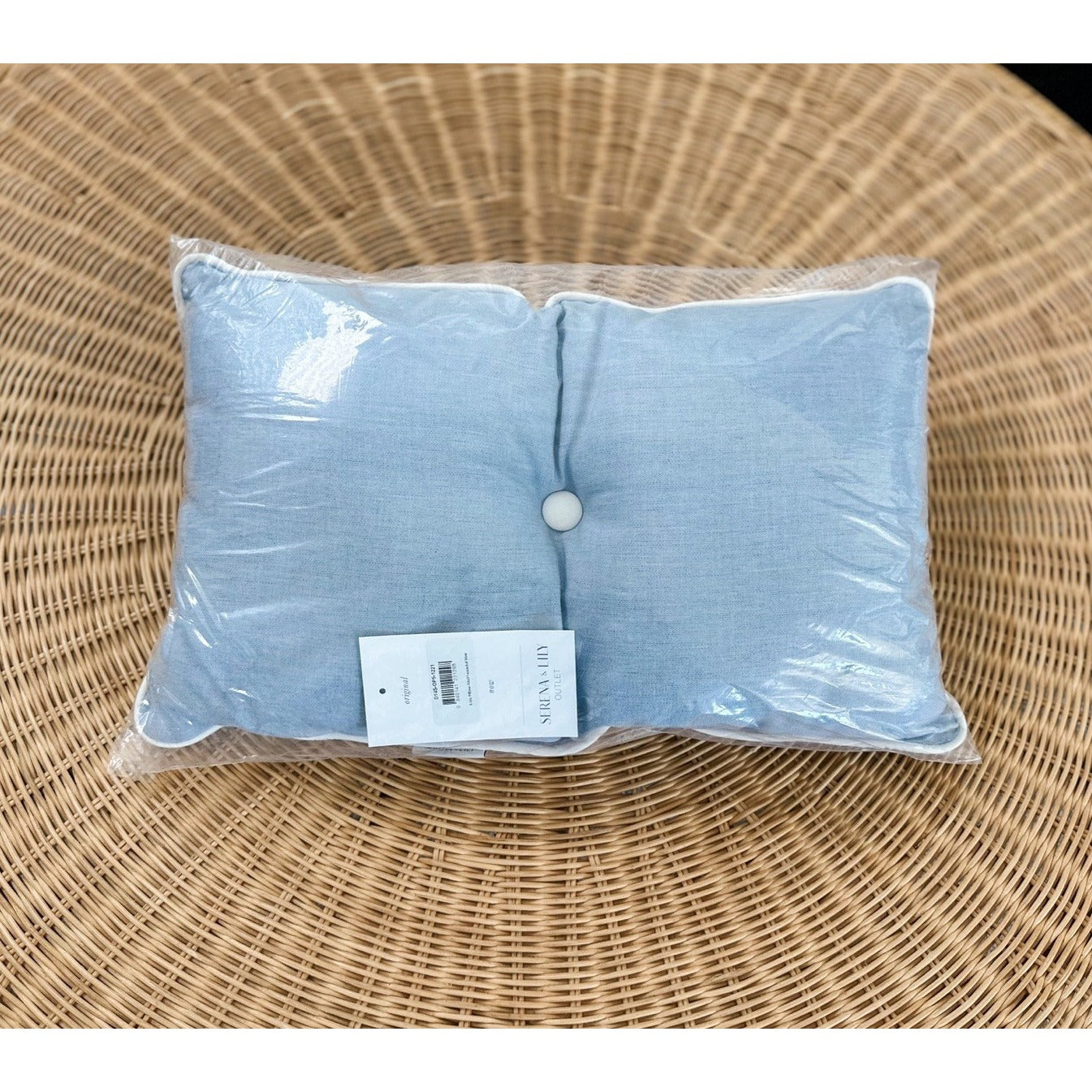 Sunbrella Lido Outdoor Pillow (12”x21”)-Coastal Blue