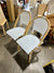 Riviera Rattan Dining/Side Chair-Hydrangea/White - The Home Decor Outlet