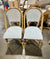 Riviera Rattan Dining/Side Chair-Hydrangea/White - The Home Decor Outlet