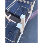 Carson Counter Stool-Navy/White