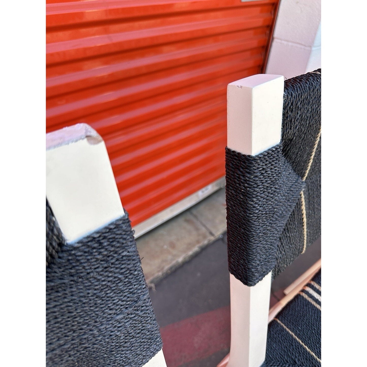 Carson Counter Stool-Navy/White