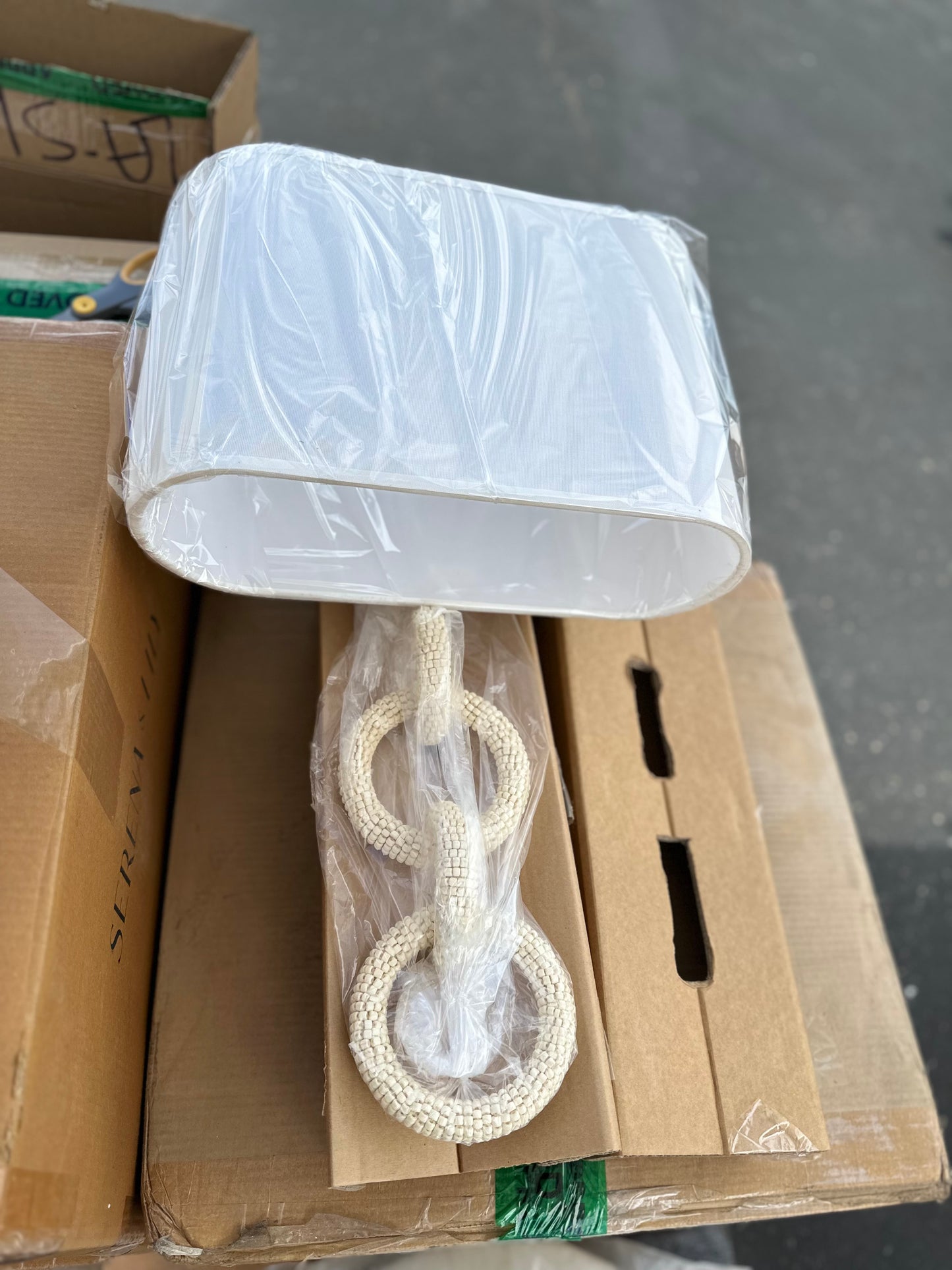 Del Sur Sconce-Natural Beige