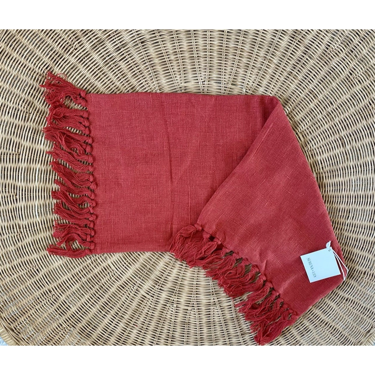 Mendocino Pillow Cover (14”x30”)-Lobster Red - The Home Decor Outlet