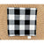 Gingham Pillow Cover (22”SQ)-Black/White