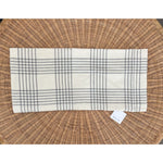 Blakely Plaid Alpaca Pillow Cover (14”x30”)-Ivory Beige/Grey