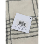 Blakely Plaid Alpaca Pillow Cover (14”x30”)-Ivory Beige/Grey