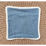 Bowden Linen Pillow Cover (20” SQ)-Coastal Blue - The Home Decor Outlet