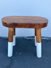 Dip-Dyed Oval Stool - The Home Decor Outlet