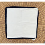 Sunbrella Seacliff Gusset Pillow Cover (24” SQ)-Navy Blue