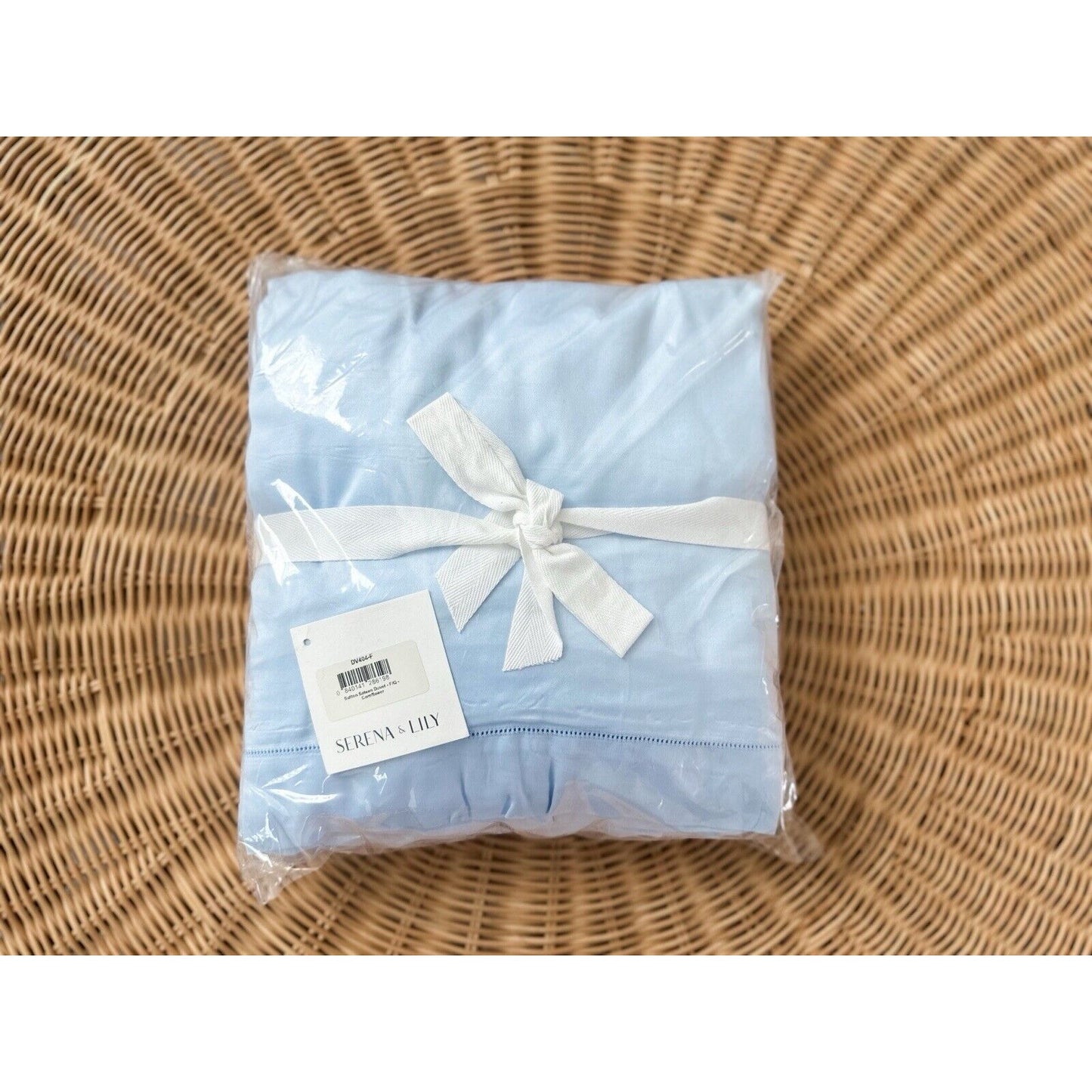 Sutton 610 TC Italian Sateen Duvet Cover (F/Q)-Cornflower (CL) - The Home Decor Outlet